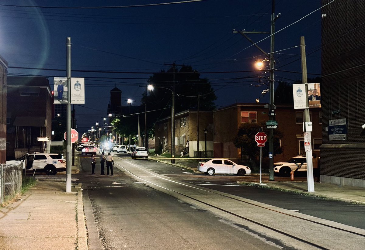 The scene tonight of a TRIPLE SHOOTING in North Philly at 11th and Master that injured a 2 year old baby boy, a 15 yr old female, and a 17 year old male All victims are listen in stable condition. No arrests have been made. Police recovered at-least 18 spent shell casings.