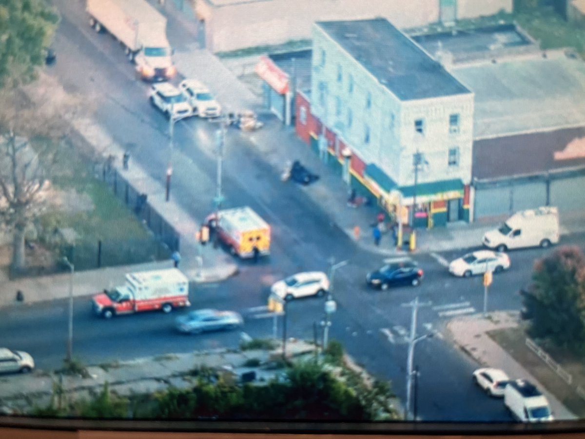 22nd St. & Diamond St. where @PhillyPolice say a medic was stabbed