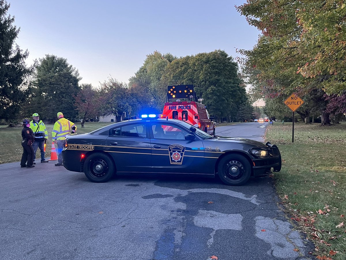 At least one person is dead after an explosion and fire at a house off Hunters Run Road in Honey Brook. 