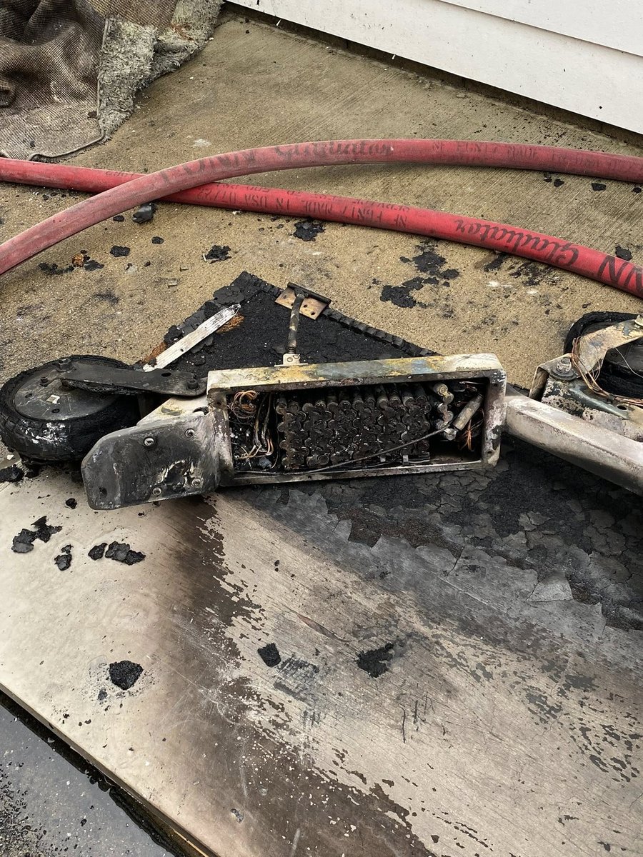 Pittsburgh Fire & Hazmat crews responded to the 1300 block of Bingham St for a reported 1-alarm fire.The Fire Investigation Unit determined an electric scooter caught fire while charging