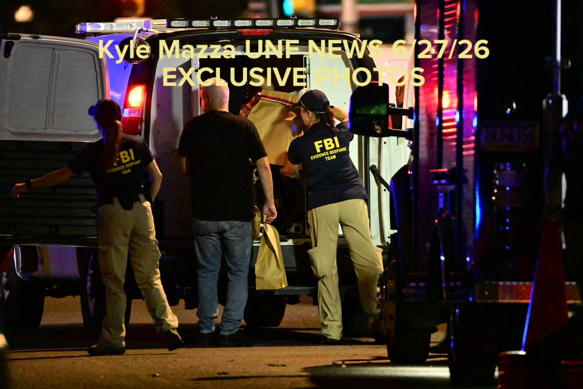 BI agents from the Evidence Response Team removed over 30 boxes and bags of evidence following the raid of a home on the 400 block of West Chew Avenue in the Olney neighborhood in Philadelphia, Pennsylvania, United States on Saturday, June 27, 2026. Multiple law enforcement agencies, including Philadelphia police homicide detectives and the FBI, conducted an investigation after chemicals, ammunition and drugs were found inside a home in Olney