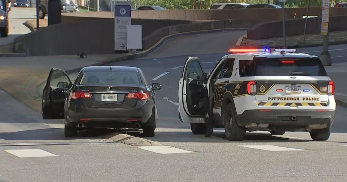 Pittsburgh police search Downtown parking garage, arrest armed car theft suspect