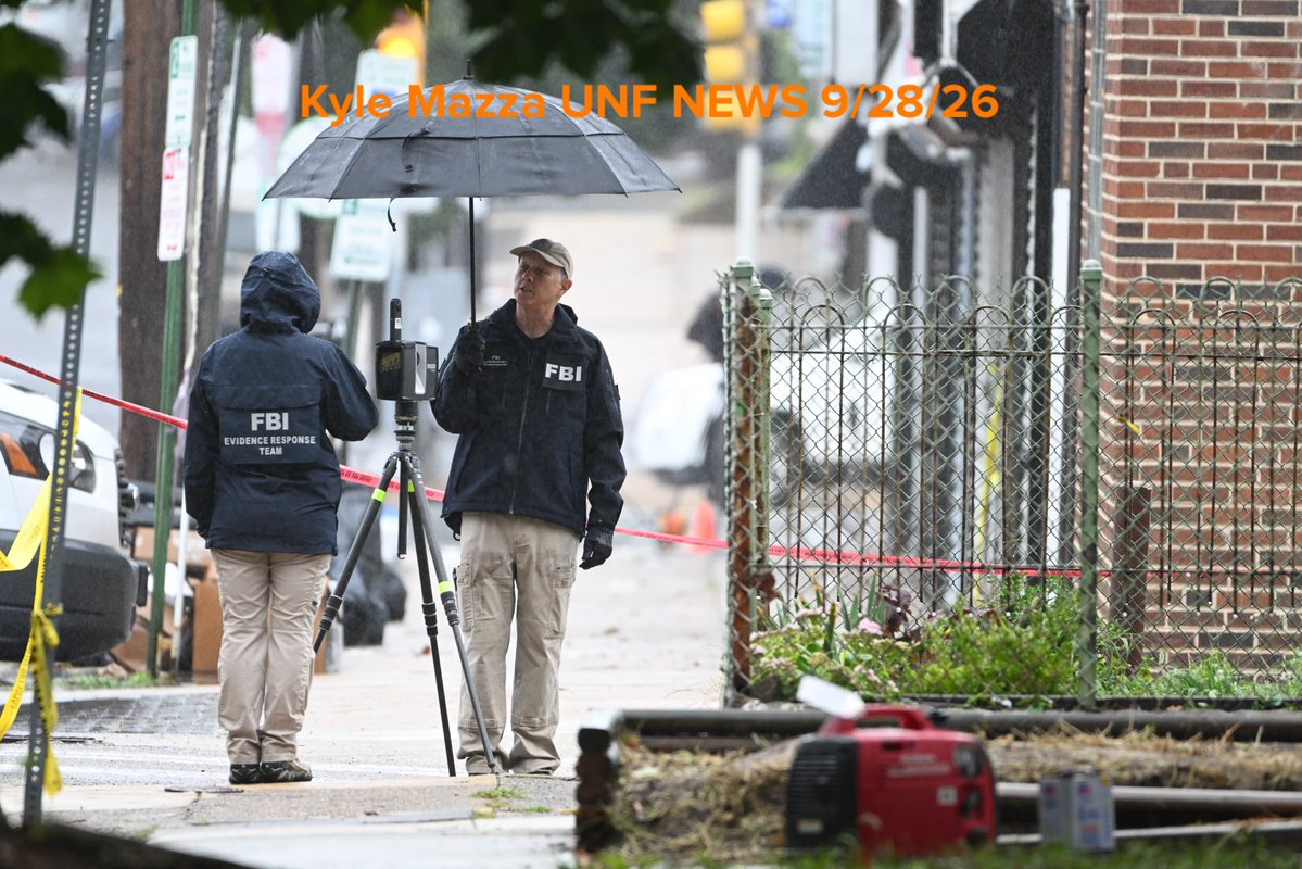 FBI agents raid the Eugene Horsch home on West Chew Avenue in Philadelphia on Monday, Sept. 28, 2026. Authorities are investigating the property after linking it to at least seven missing women. Eugene Horsch is the son of the late Raymond R.C. Horsch
